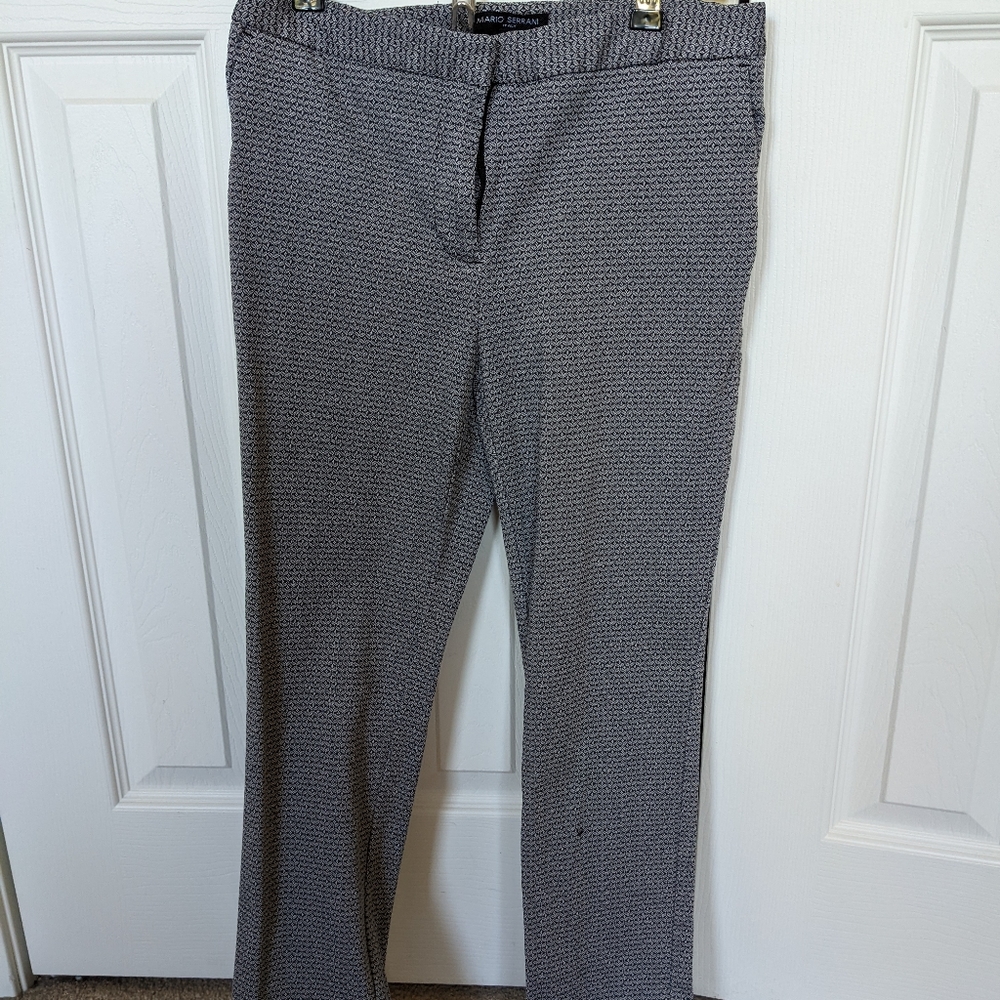 Cropped Mario Serrani Black and White Trousers